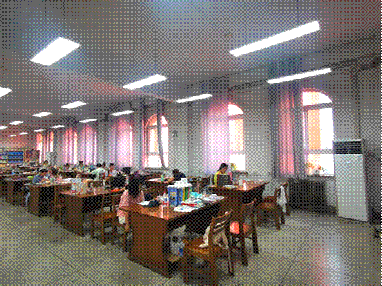 武圣校区图书馆立式空调安装竣工效果